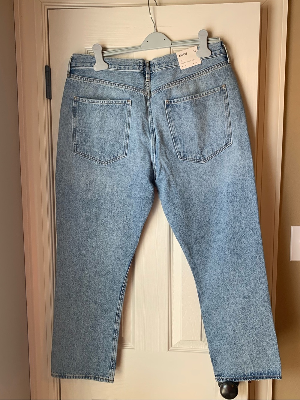 NWT - Agolde - Riley High Rise Crop Straight - Size 34 - Picture 2 of 9